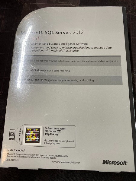 Microsoft SQL Server 2012 Standard Edition Includes 10 CALs SKU 228-09842 NEW