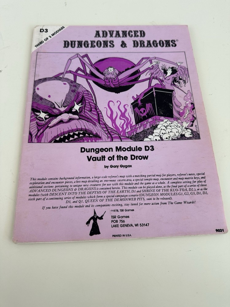 1st PRINTING D1 + D3 Modules | Advanced Dungeons & Dragons | 1978