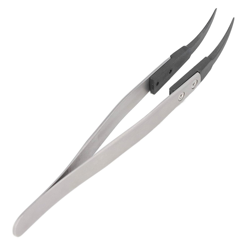 Non Static Tweezers Magnetic Proof Stainless Steel Accurate with Replaceable