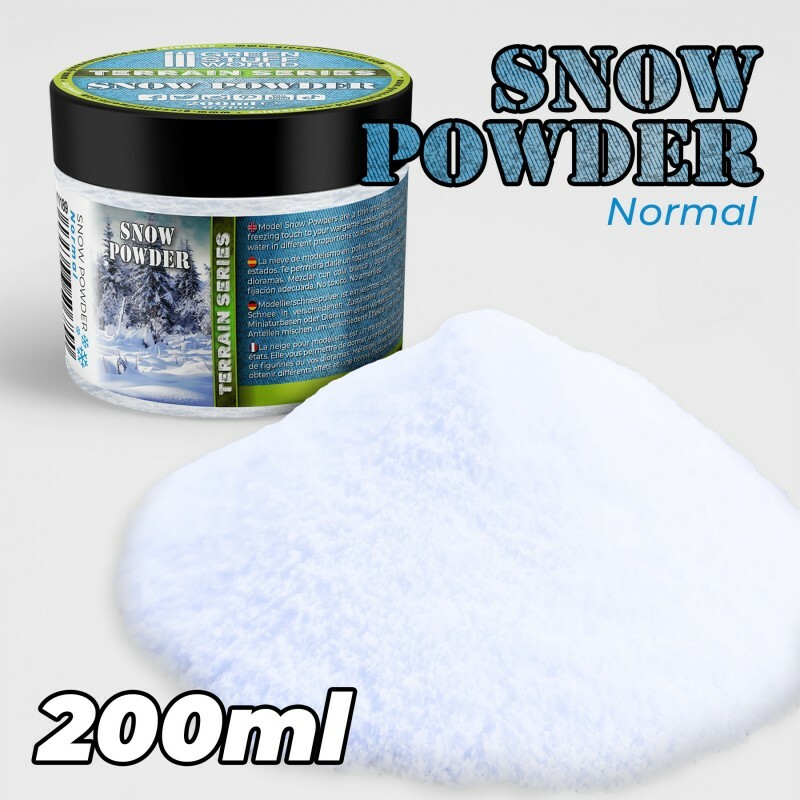 Model SNOW Powder 200ml - Scatter modelling material flock bases