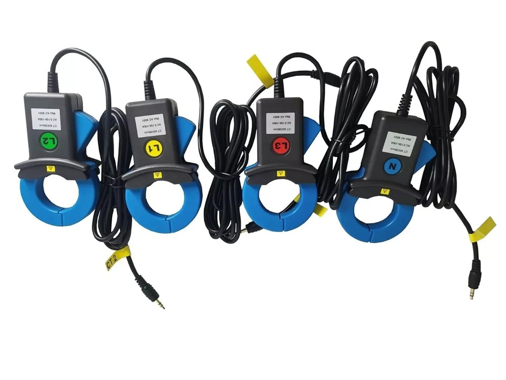 3 Phase Power Quality Analyzer Energy Quality Analyzer 4pcs Current Clamps