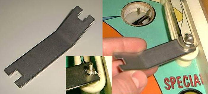 Pinball Post Head Nut Tool - Repair Removing Arcade Machine Playfield Plastics