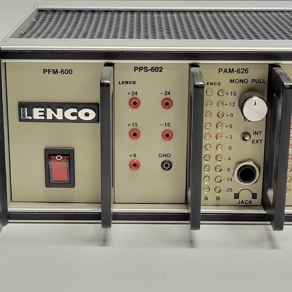 Lenco Rack Mount Video PFM-600 Removable Module Card UNIT With Power Supply