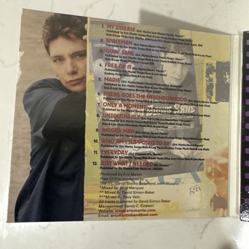 Eric Martin I'm Goin' Sane Signed Cd (Mr Big)