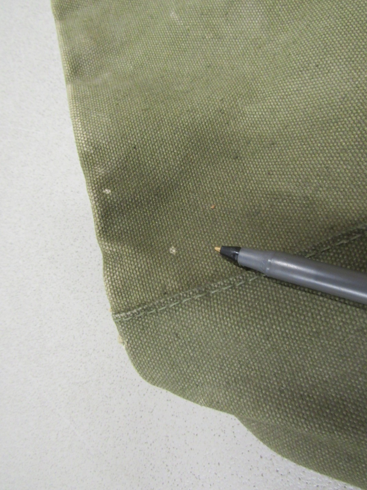 Korean War Era US Mail Bag w/ Locking Strap Canvas 1950 Dated Post WW2