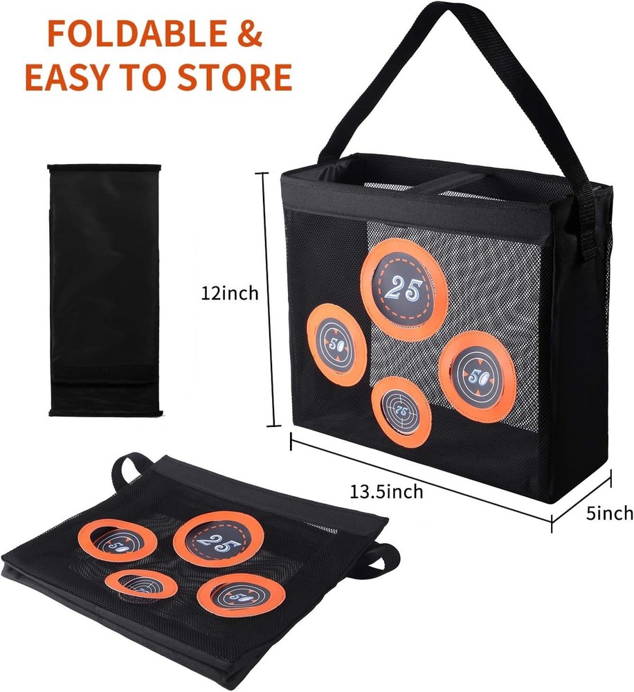 Multi-Functional Target Bag for Shooting Skills - Compatible with Nerf Darts