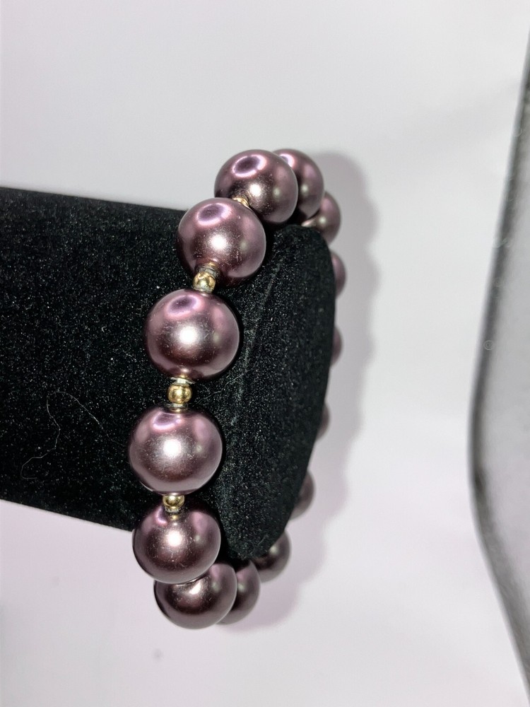 Hematite Dark Gray Silver Beads Endless Energy Chakra 6.5"!