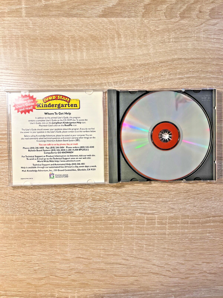 Jump Start Kindergarten Learning Software Knowledge Adventure PC CD-Rom Windows