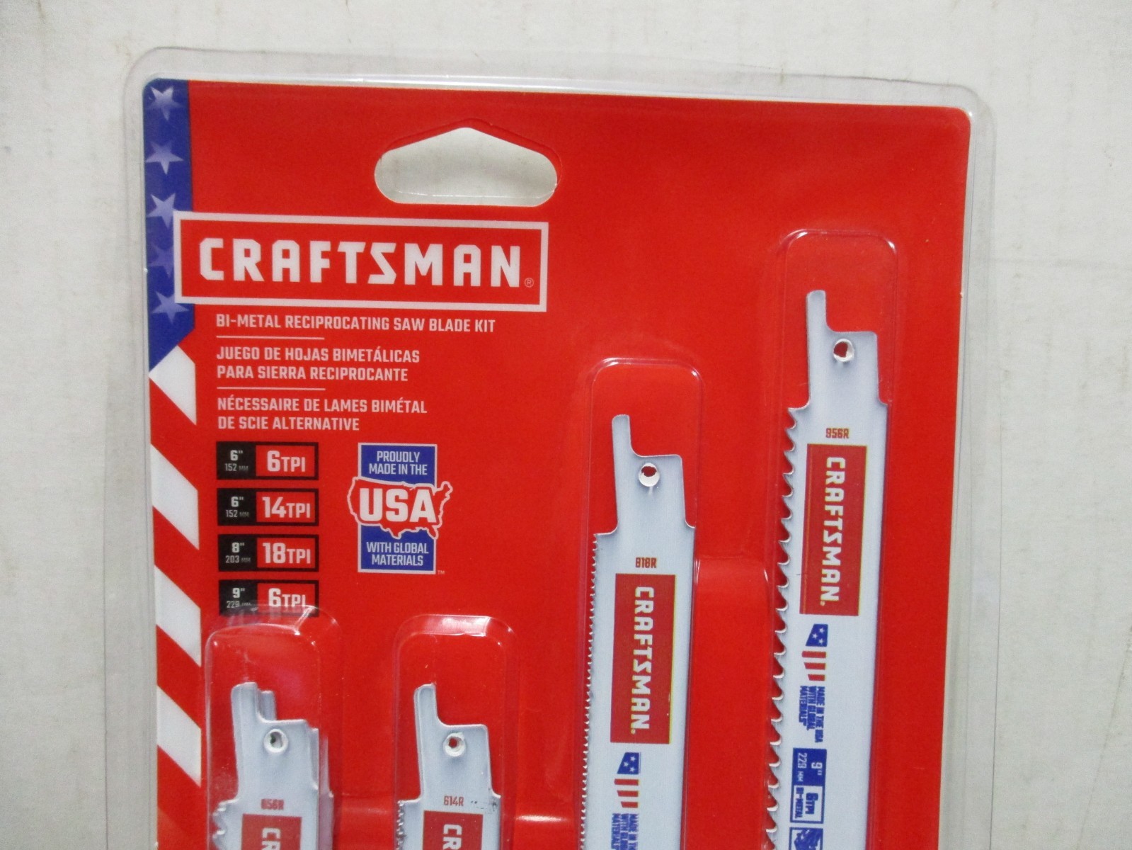 Craftsman 9pc Bi-Metal Reciprocating Saw Blade Kit 2058840