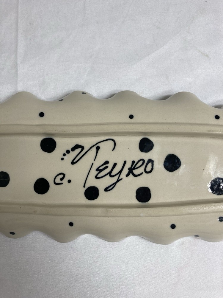 Cindy Teyro Hand Painted Signed Tray With Rose