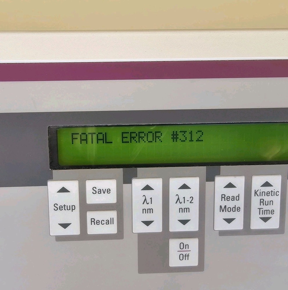 Molecular Devices SpectraMax 340PC 384 Plate Reader~ Fatal Error