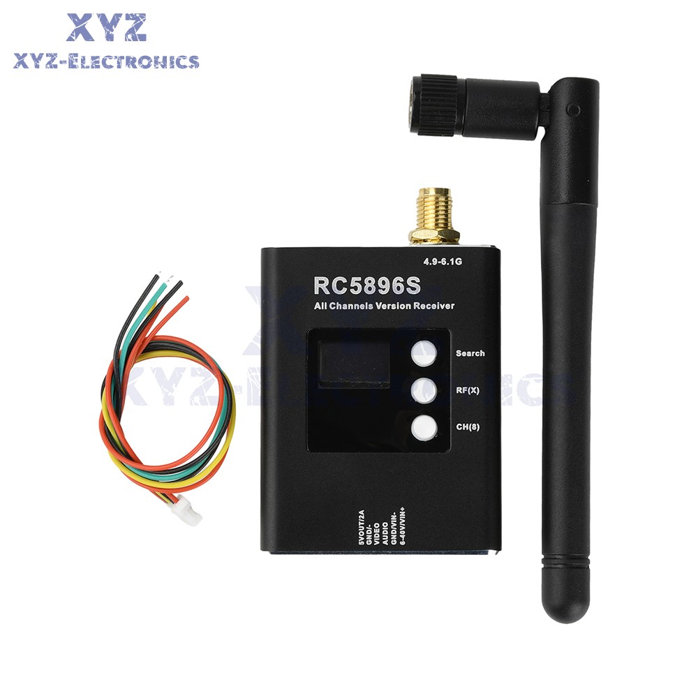 DC6-40V RC5896S Receiver 5.8GHz Video Receiver Compatible 5.8G Image Transmitter