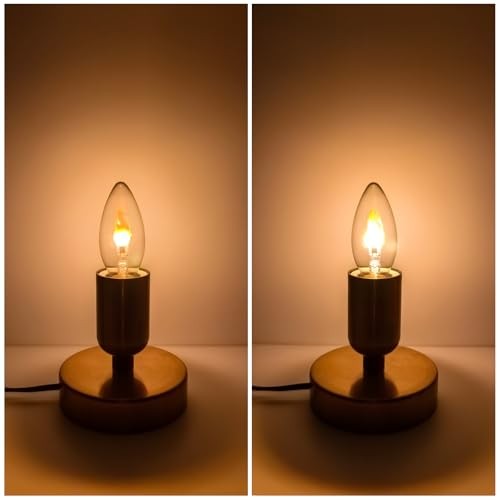 C35/Type B E14 LED Flame Effect Candle Bulb, 2W 1800K Warm White – Non