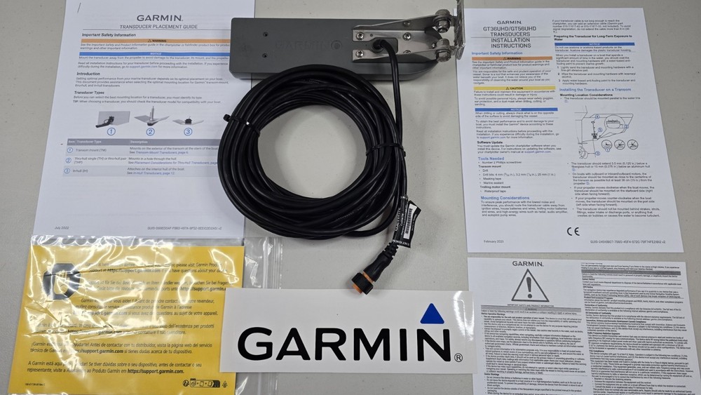 Garmin CV51M-TM Transducer – Transom Mount – Complete Set