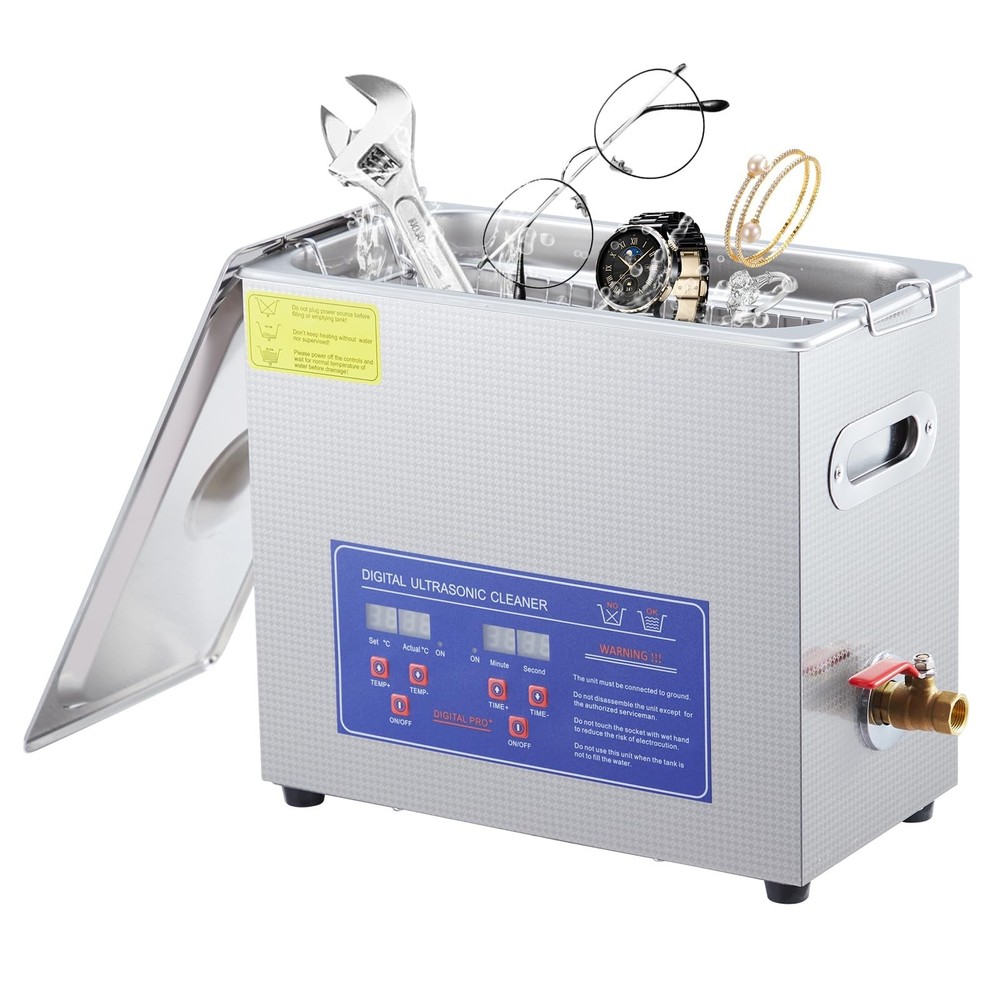 6.5 L Ultrasonic Cleaner with Timer Heating Machine Digital Sonic Cleaner
