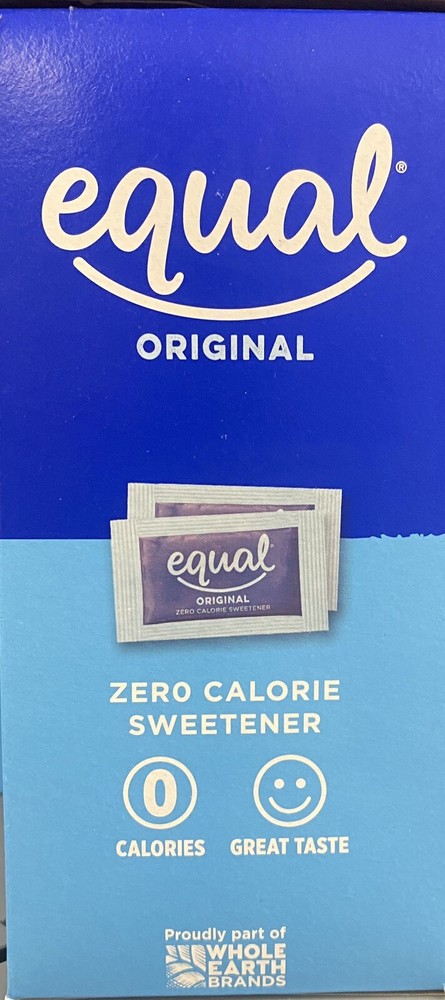 2x EQUAL ORIGINAL Zero Calorie Sweetener 250 Count Packets 8.8 oz Box - 2 PACK
