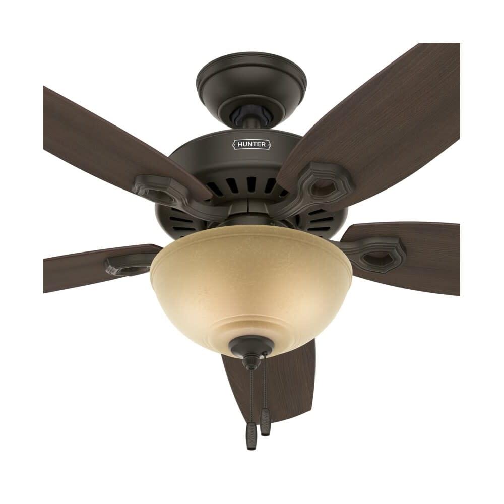 Hunter Fan Builder Deluxe Ceiling Fan 52In Bronze Brazilian Cherry