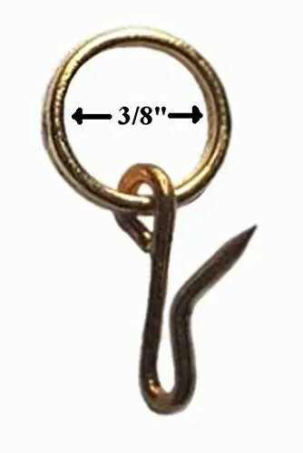 TIE-BACK Tenter Hooks & Pin-on Rings (4-Pack)
