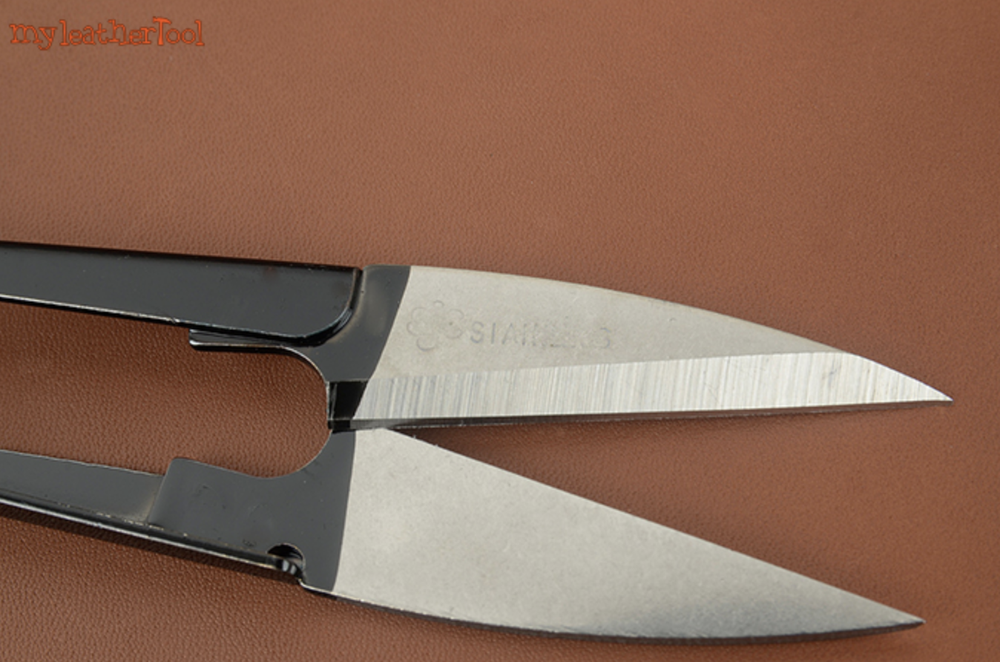Black Handle Embroidery Scissors, small scissors clippers,Leather craft tools