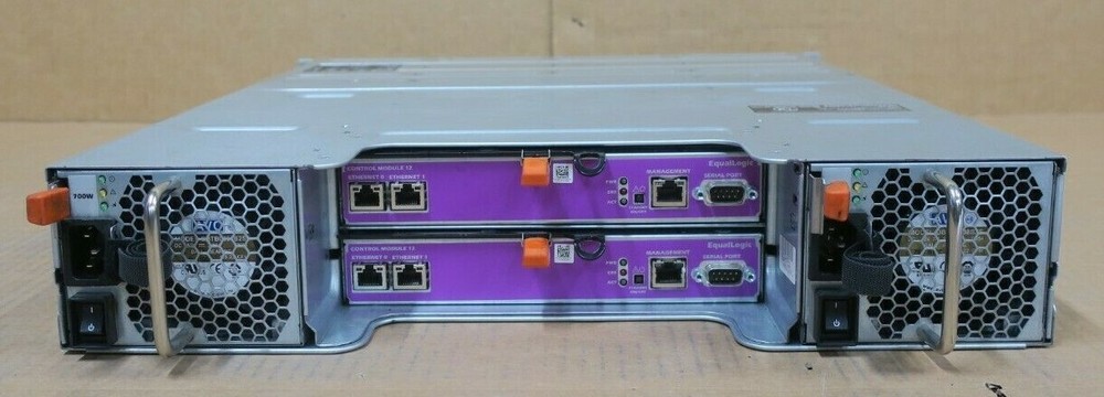Dell EqualLogic PS4100E 2U 12x 1TB 3.5" HDD iSCSI SAN Array 2x Type 12 Ctrl