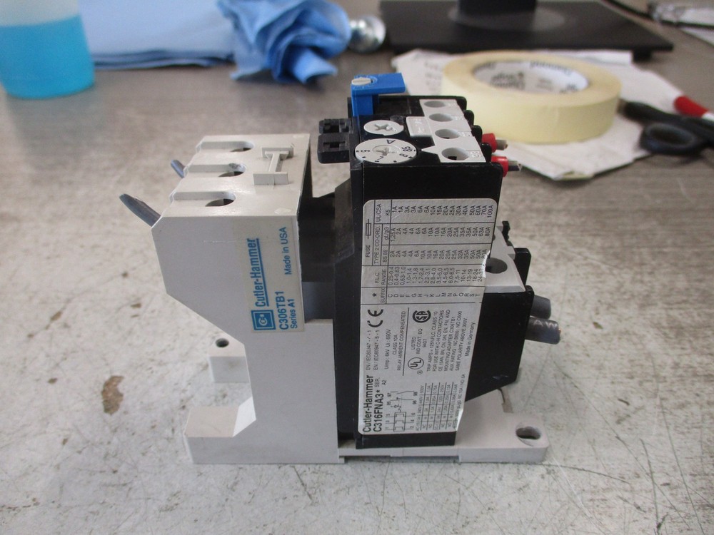 Cutler-Hammer Solid State Overload C316FNA3* Ser. A2 Trip: 6-8.5A