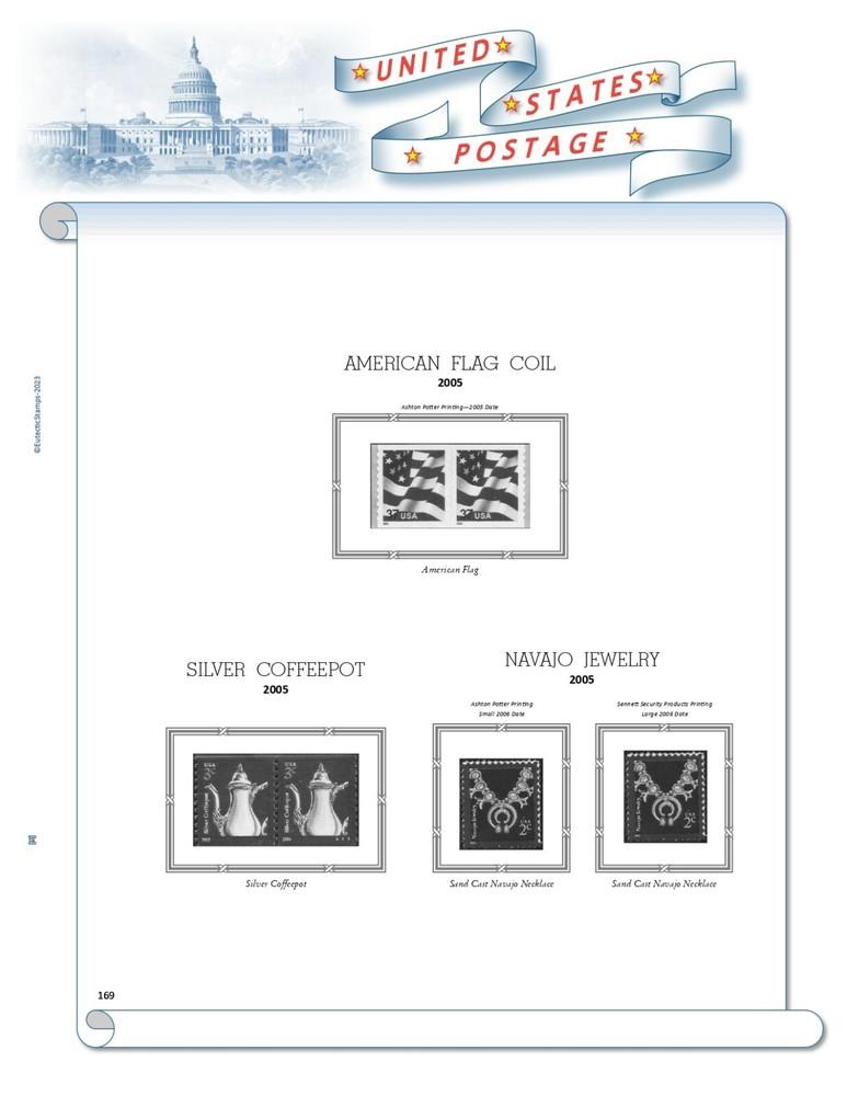 2005 U.S. Regular Issue Singles COMPLETE Supplement (White Ace Alternative)