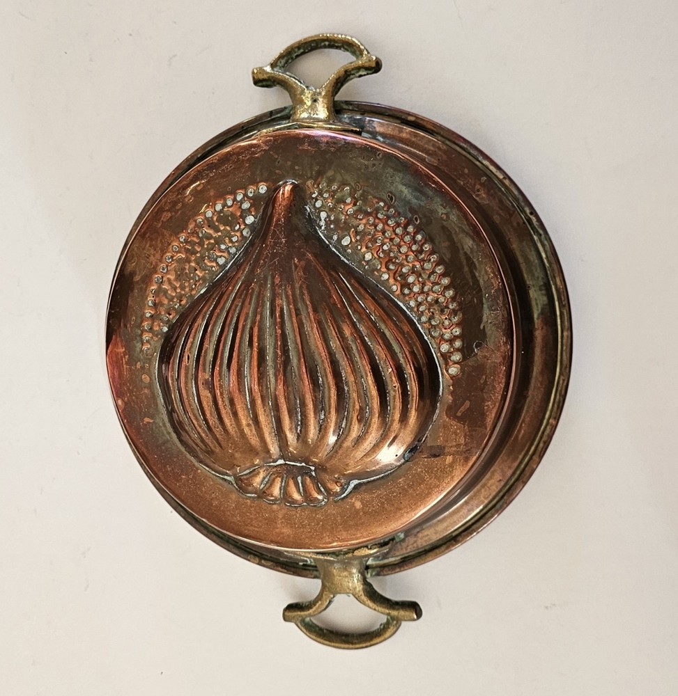 Vintage Copper Baking Dish, Mould, Onion Shape