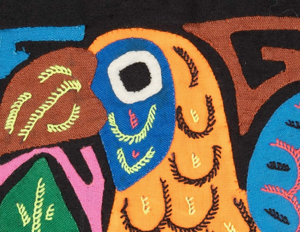 Multicolor Orange And Blue Molita