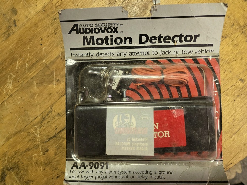 AUDIOVOX AA-9091 MOTION DETECTOR FOR AUTO