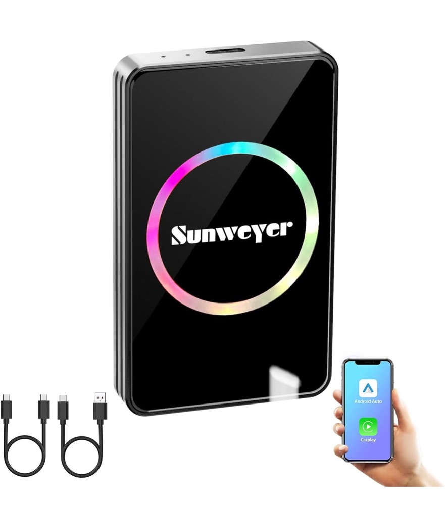 NEW - Wireless Car Play 3 in 1 Android 12/CarPlay/Android Auto SW12Pro