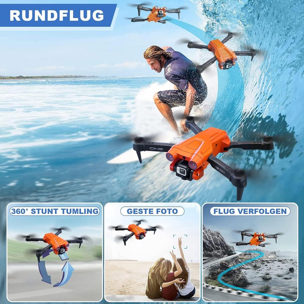 i3 PRO Foldable RC Drone 4K HD FPV Camera Obstacle Avoidance Quadcopter +Battery