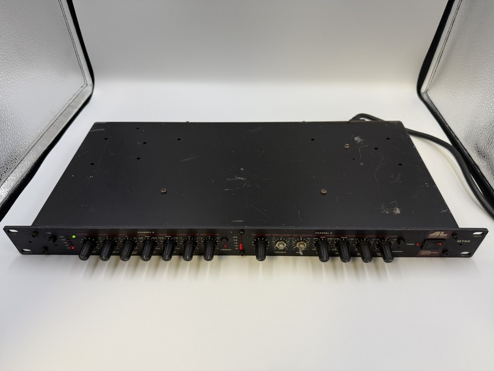 Audio Logic MT66, Stereo Compressor Limiter Gate, Vintage Rack
