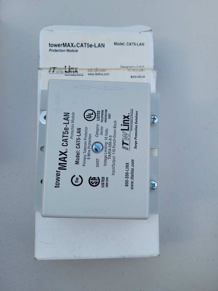 New in Box ITW TowerMax CAT5e-LAN Network Protector