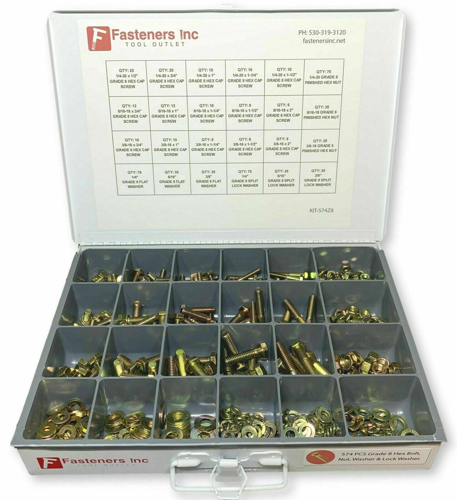 5/8-11 Hex Bolt Yellow Zinc Plated Grade 8 Cap Screw Coarse Thread(All Size&Qtys