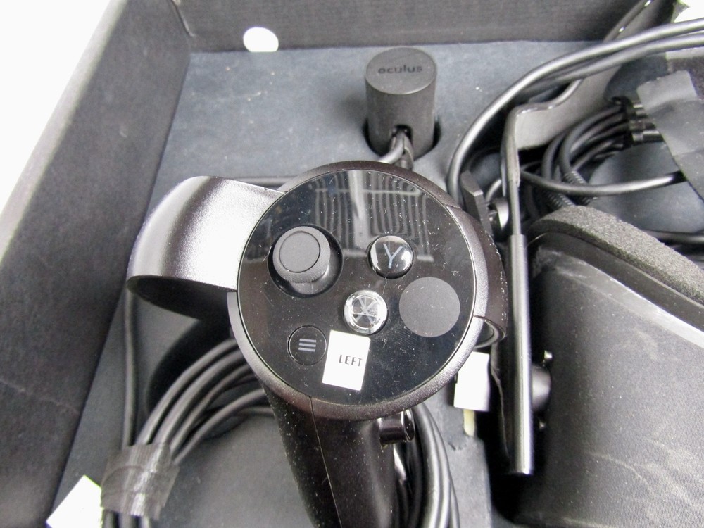 Oculus Rift Virtual Reality Headset with Sensor and Accessories - Not Tested !