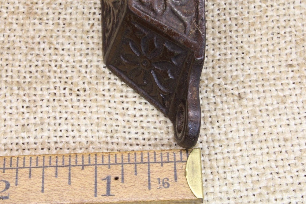 Old Bin Drawer Pull Cup Handle 4” Rustic Original Finish Vintage Vines Cast Iron