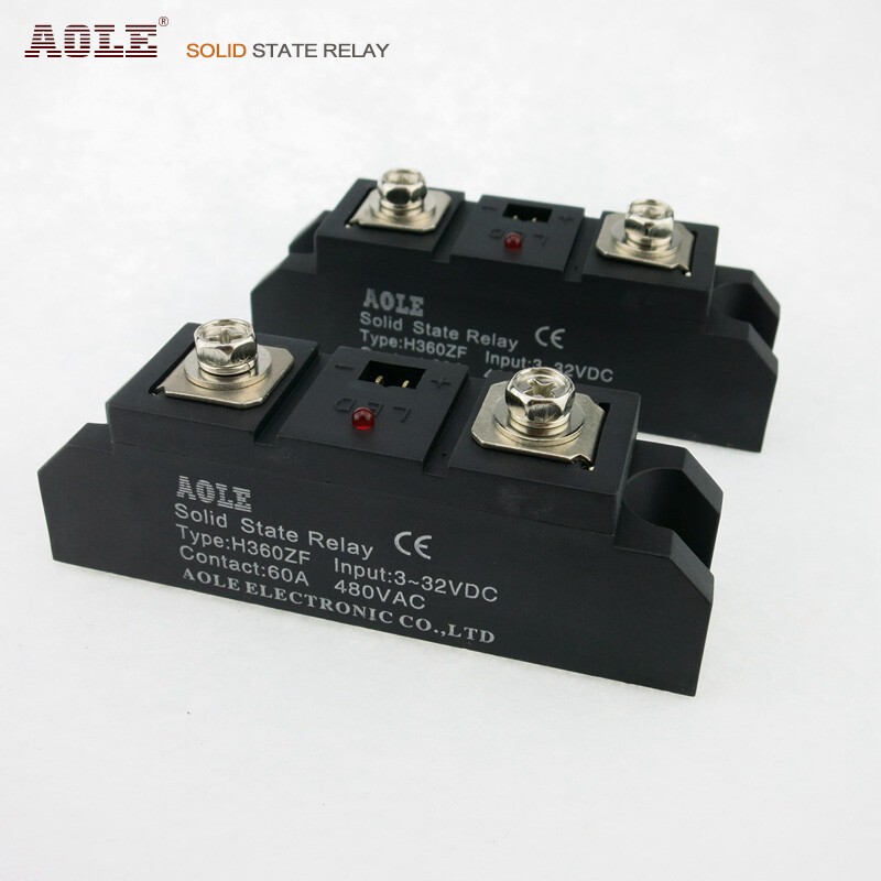 DC-AC Industrial Grade Module 60A AC Single Phase Solid State Relay H360ZF