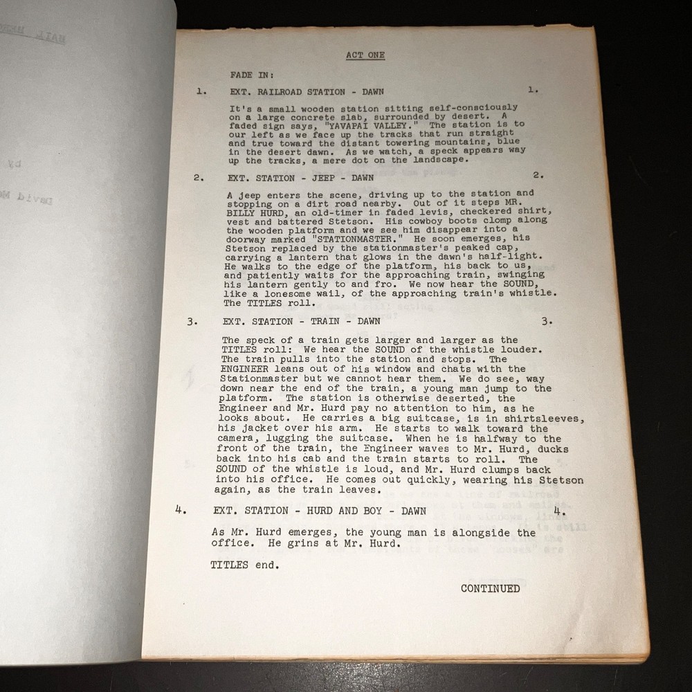 "HAIL, HERO!" (1969) Michael Douglas Debut / Dog Trainer Script w/Notes + COA!