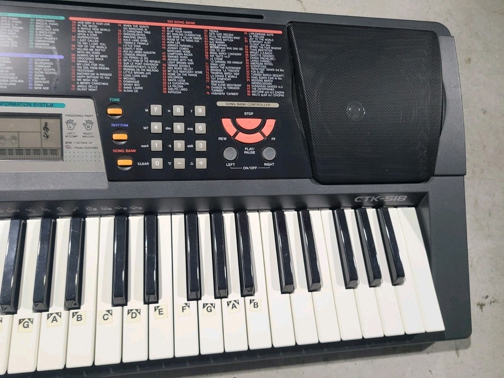 Casio CTK518 61 Key Portable Keyboard (TESTED)