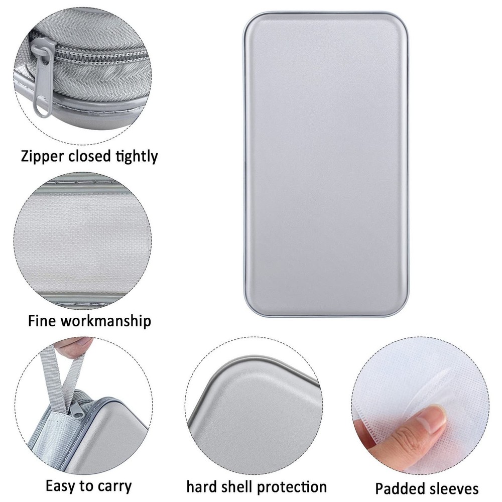 Siveit CD Case Holder, 80 Capacity CD/DVD Holders 80 Capacity, Silver