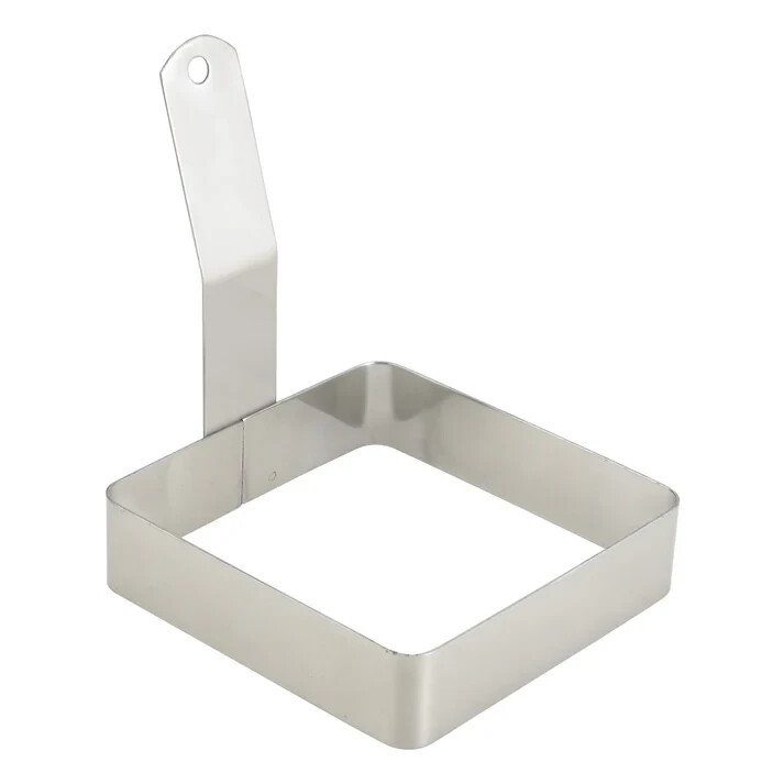 Winco x 4-Inch Square Egg Ring, Medium, Stainless Steel