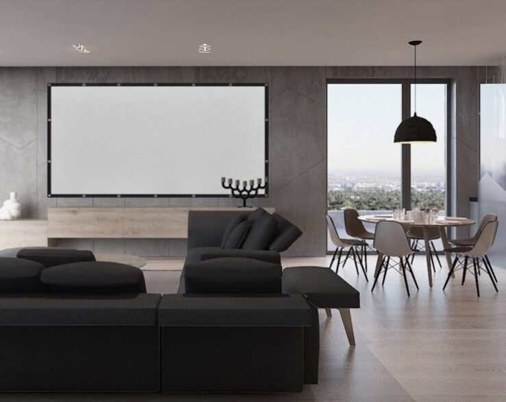 120 inch Projection Screen 16:9 Foldable AntiCrease Portable Projector Mdbebbron