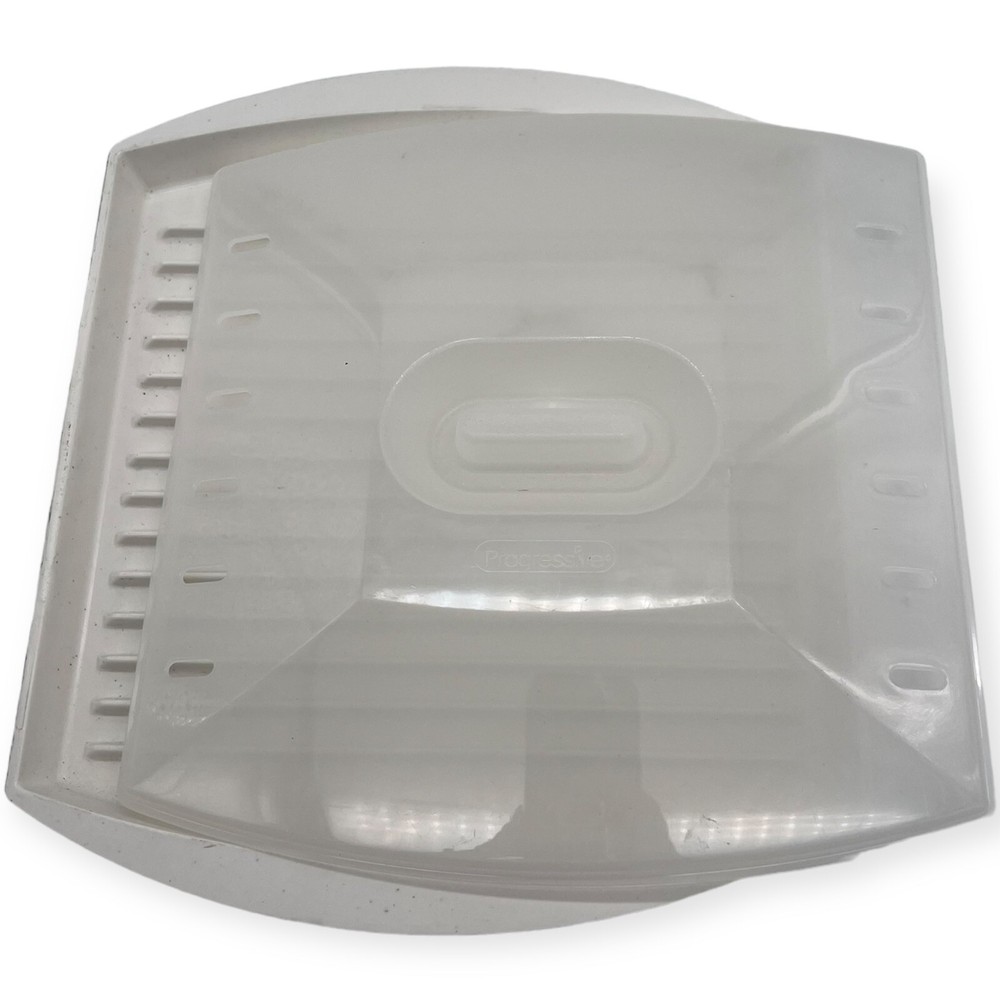 Miracle Ware by Progressive Microwavable Bacon Tray W/ Vented Lid