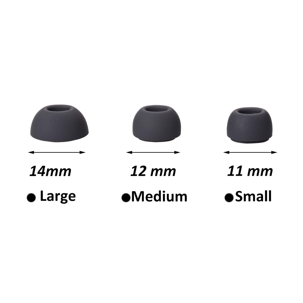 Replacement Silicone Eartips Earbuds Tips Set for Samsung Galaxy Buds 3 Gray
