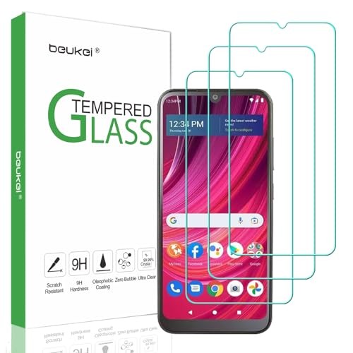 (3 Pack) Compatible for BLU View 4 (B135DL) Screen Protector Tempered