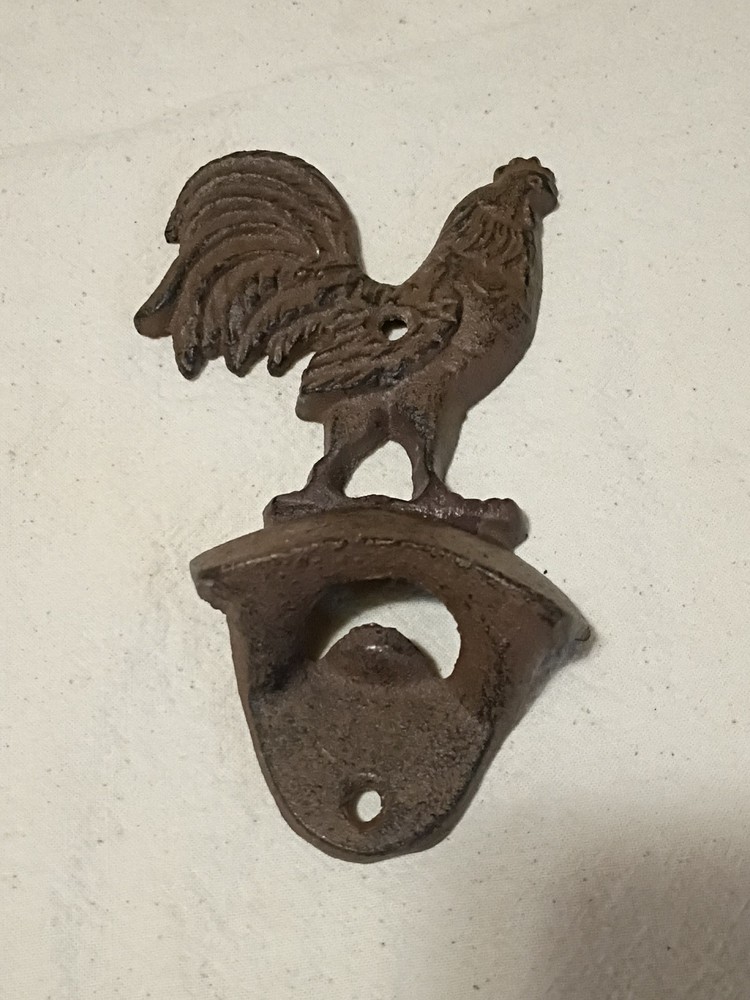 Cast Iron Rooster Bottle Opener D15