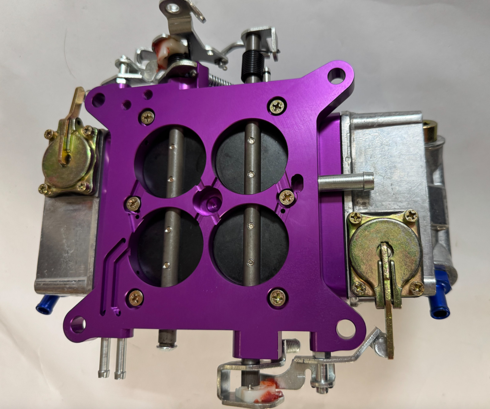 850 Carb Holley Style 850HP 4 Barrel Double Pump Pumper Carburetor PURPLE SATIN