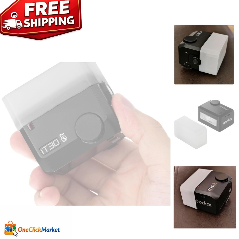 Portable White Diffuser for Godox iT30Pro Flash - Ideal for Vlogging & Portraits