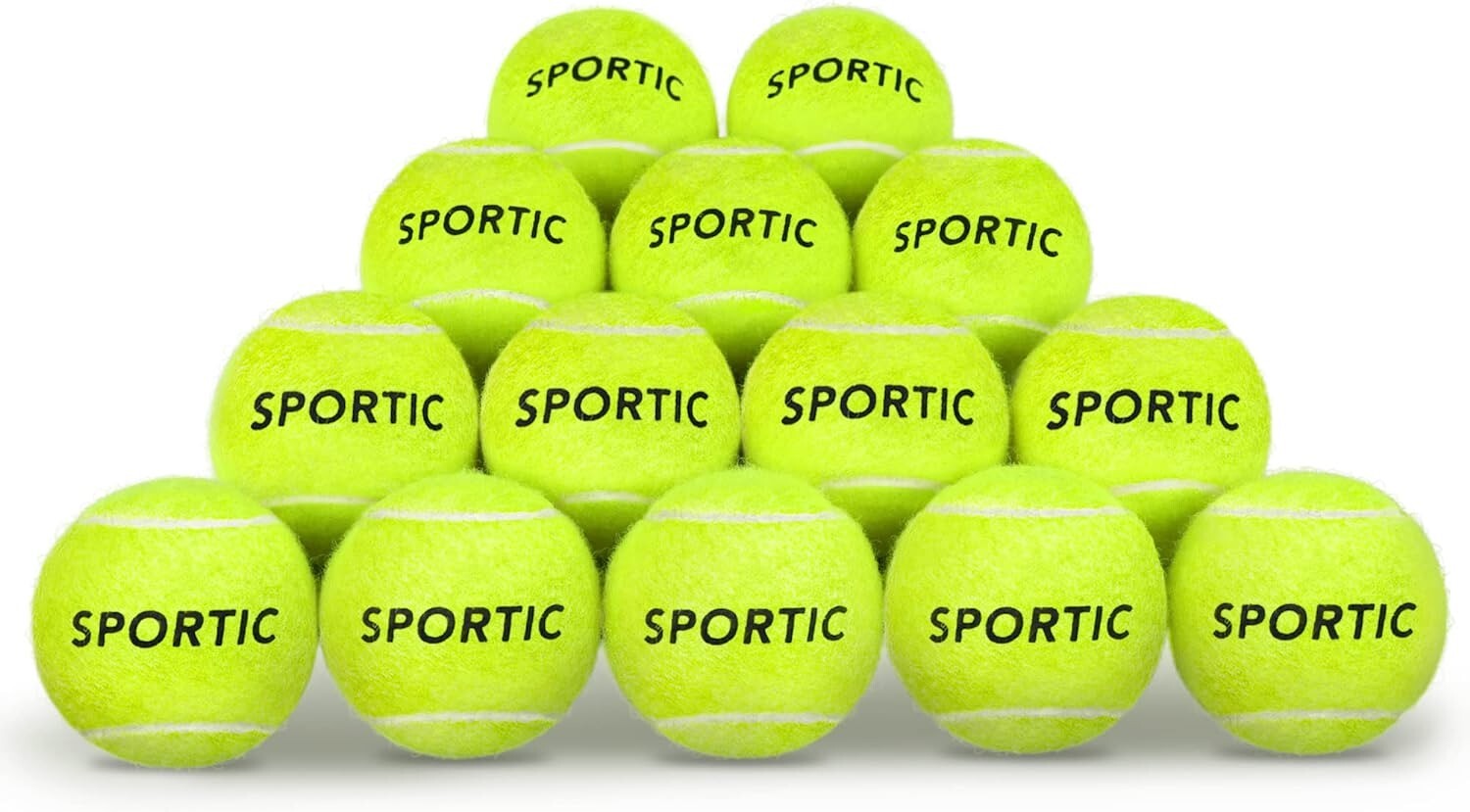36 Pack Tennis Balls High Bounce for Training Tournament Durable Pressurized
