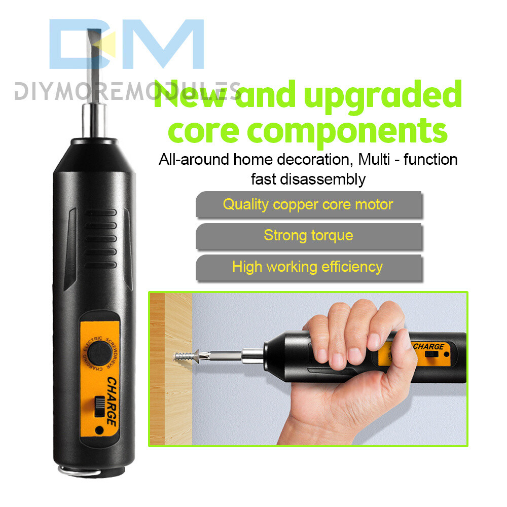 Mini Rechargeable Cordless Electric Screwdriver Drill USB Charging Repair Tool